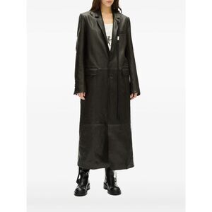 Ann Demeulemeester Black Coats - Leather Coats Women